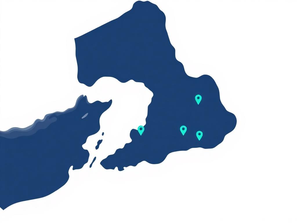 Kartta Uudenmaan palvelualueista: Helsinki, Espoo, Vantaa, Kauniainen ja muu Uusimaa